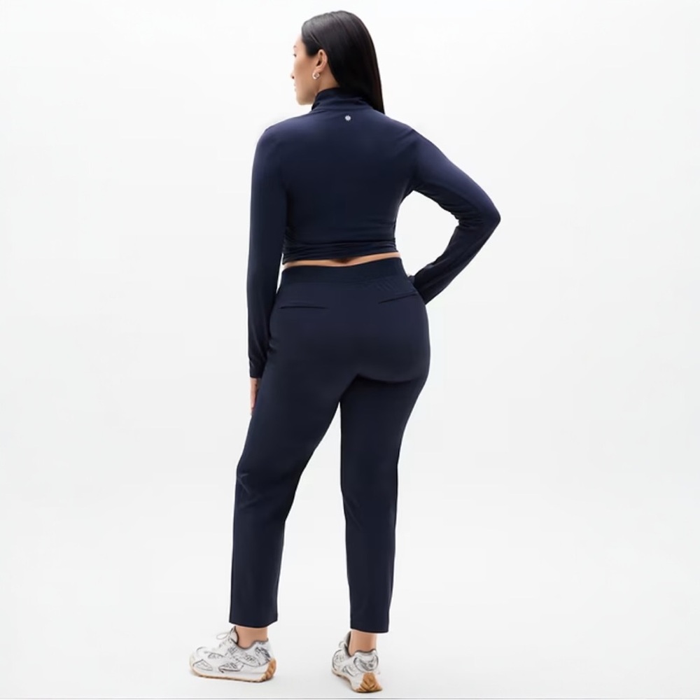 Athleta Brooklyn Mid Rise Ankle Pant NWT Navy - Picture 6 of 10